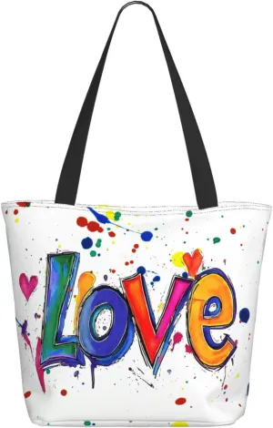 Cute Beach Travel Totes Bag Zippered Tote For Women，Women'S Shoulder Bag，Reusable Foldable Waterproof Handbag