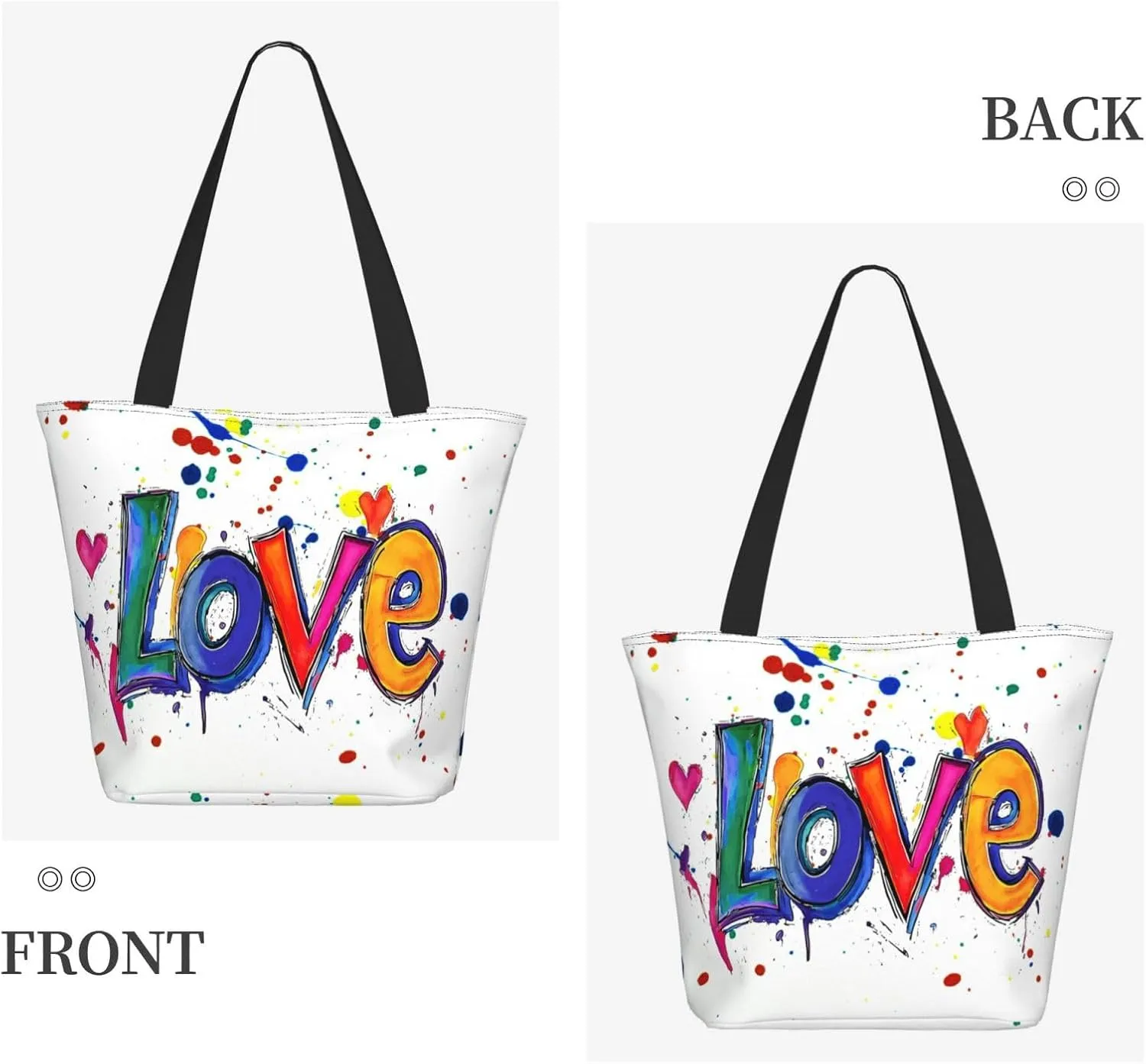 Cute Beach Travel Totes Bag Zippered Tote For Women，Women'S Shoulder Bag，Reusable Foldable Waterproof Handbag