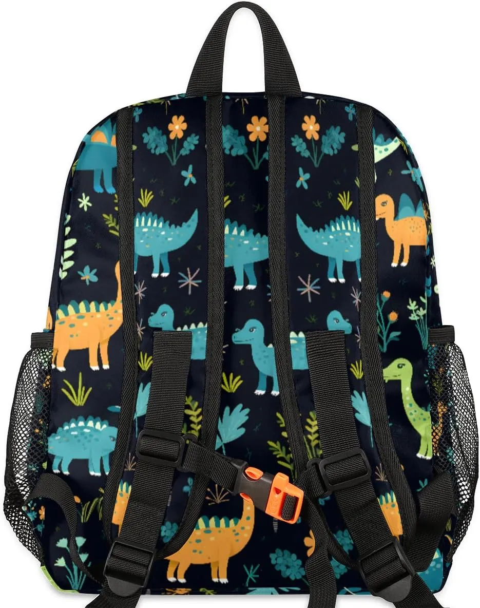 Cute Dinosaur School Backpacks for Girls Teens, Kindergarten Elementary Kids Toddler Bookbag Mochilas Escolares Para Niñas 12in Mini Preschool Cute Animals Travel Backpack
