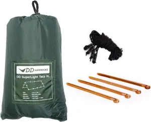 DD Hammocks - DD Superlight Tarp XL Olive Green: 15ft x 10ft
