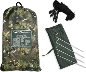 DD Hammocks - DD Tarp 5x5 - MC (16ft x 16ft) - 100% Waterproof Lightweight & Multifunctional Rainfly Extra Large Camo Tarp Tent Group Shelter for Camping Day Trips Adventure & Scouts