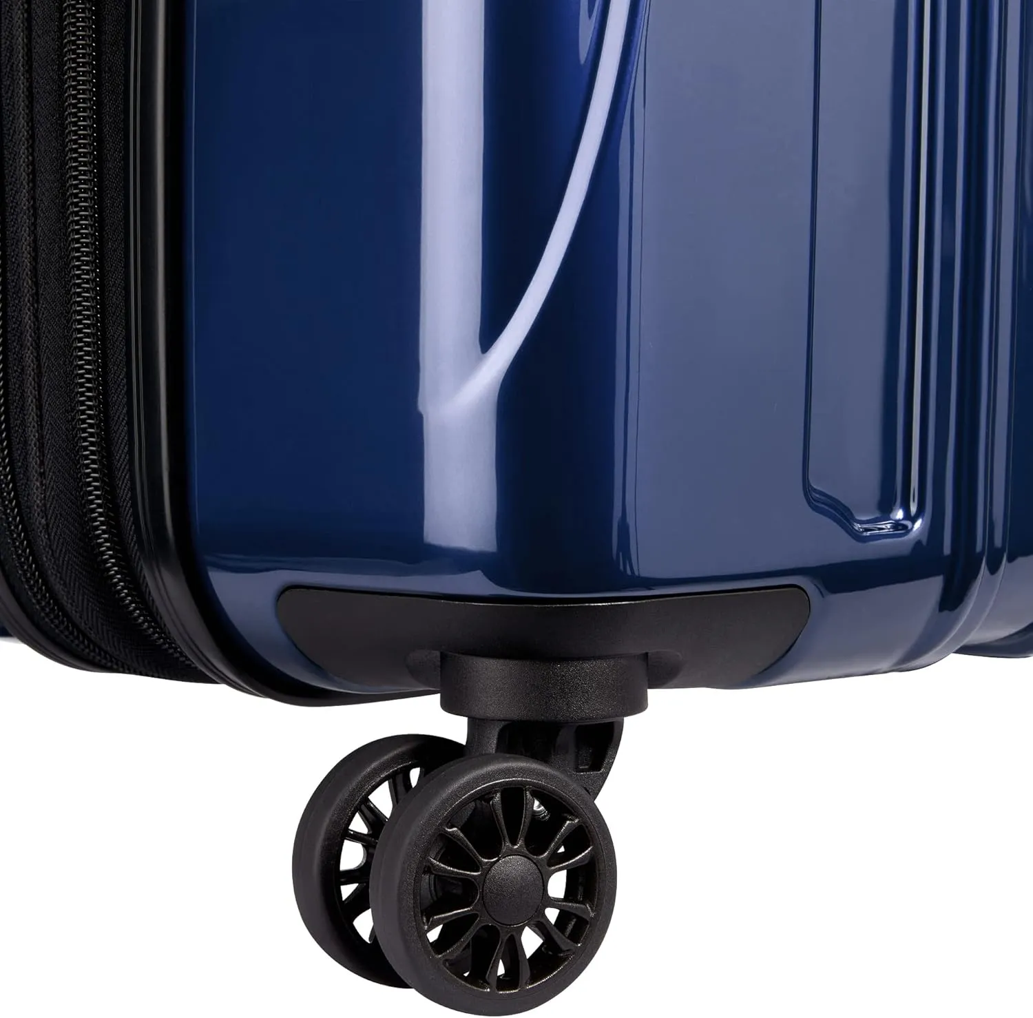 DELSEY PARIS Helium Aero Hardside Expandable Luggage with Spinner Wheels, Blue Cobalt, Checked-Medium 25 Inch