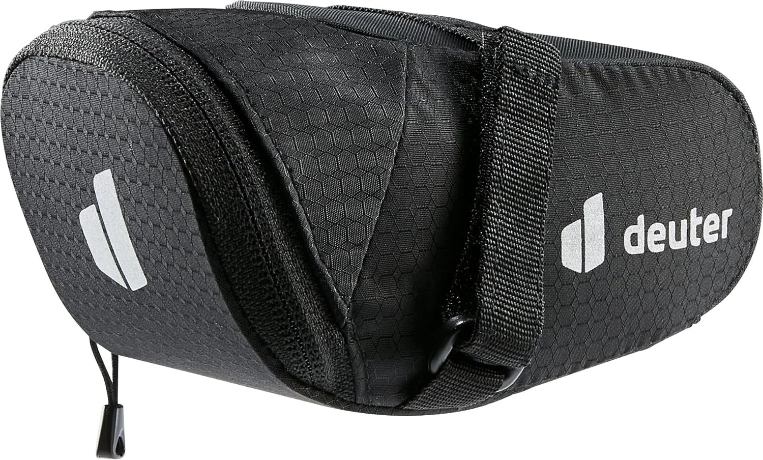 Deuter Bike Bag 0.5, Bike Saddle Seat Bag, 0.5L Under Bicycle Seat Pouch, Cycling Accessories Storage with High-Viz Reflectors - Black