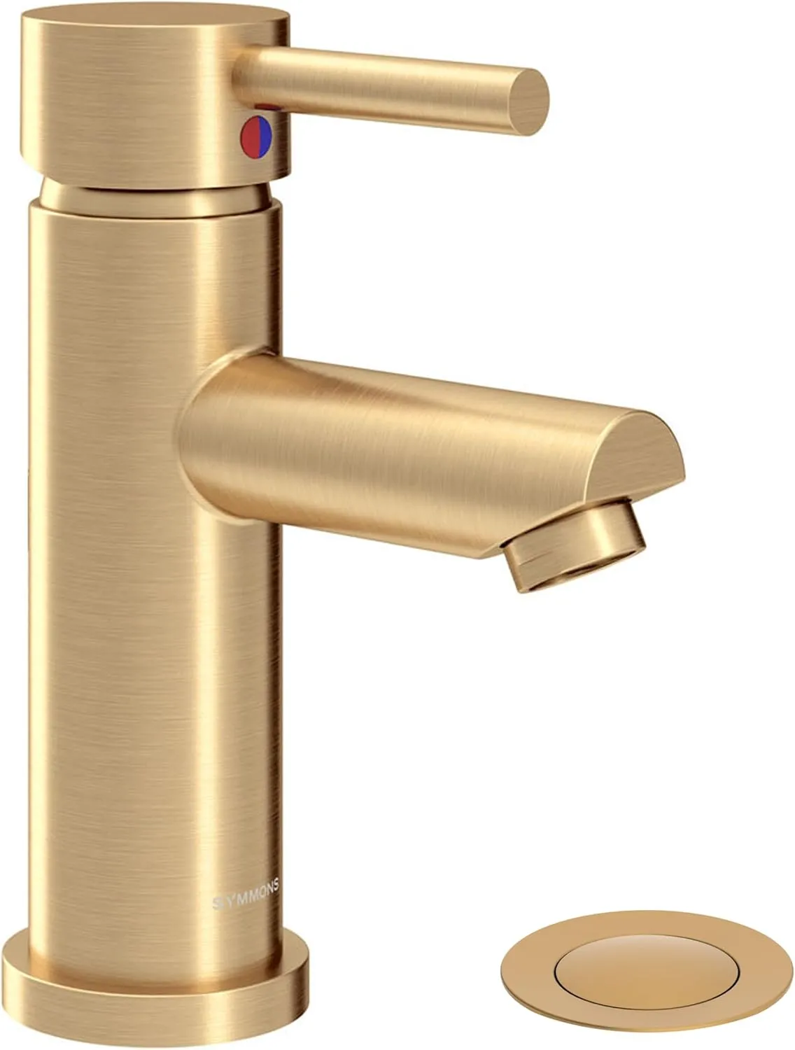 Dia Single-Hole Single-Handle Bathroom Faucet with Push Pop Drain (1.0 GPM)
