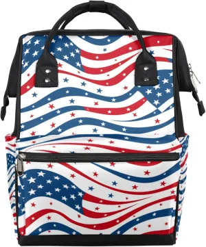 Diaper Bag Backpack for Women Star Fluctuation Nursing Diaper Backpack Waterproof Travel Mommy Daypack Portable Nappy Bags Large Maternity Changing Daycare Purse for Mom Dad