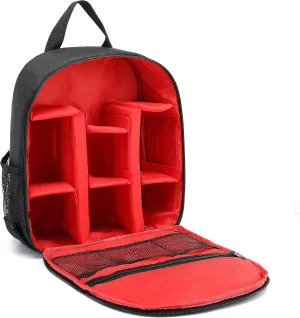 Digital DSLR Camera Waterproof Sling Backpack Shoulder Bag For Photographers Travel Outdoor Red