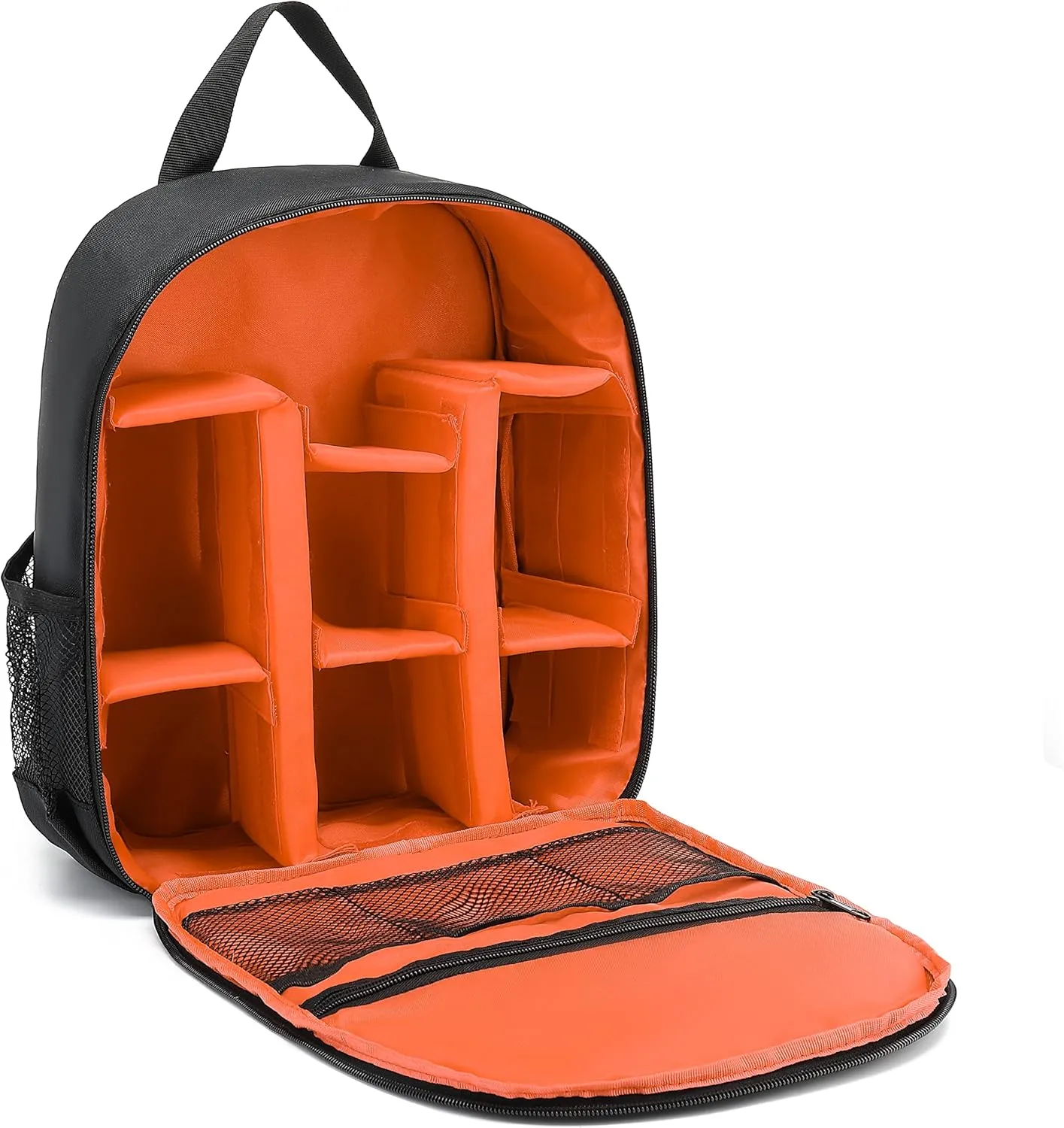 Digital DSLR Camera Waterproof Sling Backpack Shoulder Bag For Unisex Hiking Traveling Orange