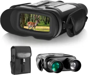 Digital Night Vision Binoculars for Adults with Infrared IR Illuminator Zoom for Hunting, Surveillance, Boating, Wildlife or Fishing, Saving Photo and Video, Night Vision and Day Goggles