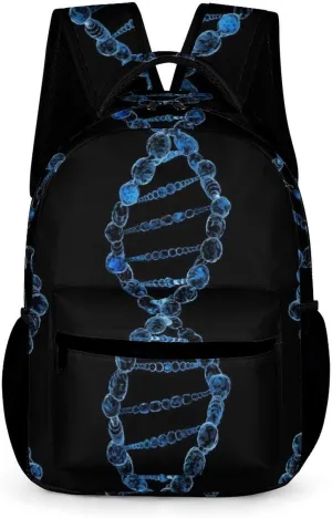DNA Genetics Unisex Small Backpack Lightweight Shoulder Bag Travel Daypack