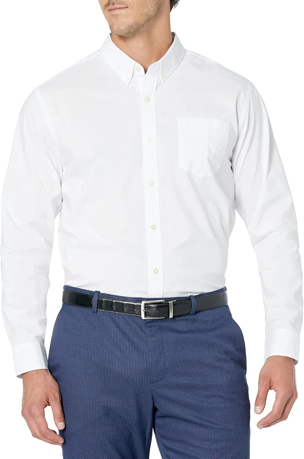 Dockers Men's Classic Fit Long Sleeve Signature Comfort Flex Shirt (Standard and Big & Tall)