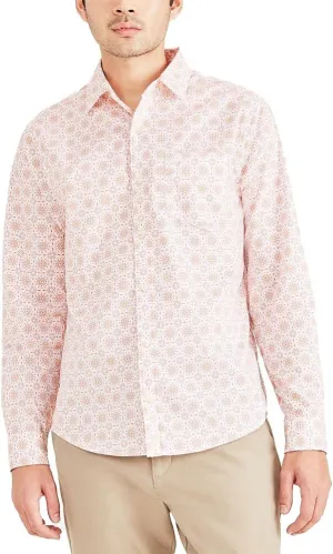Dockers Men's Classic Fit Long Sleeve Signature Comfort Flex Shirt (Standard and Big & Tall)
