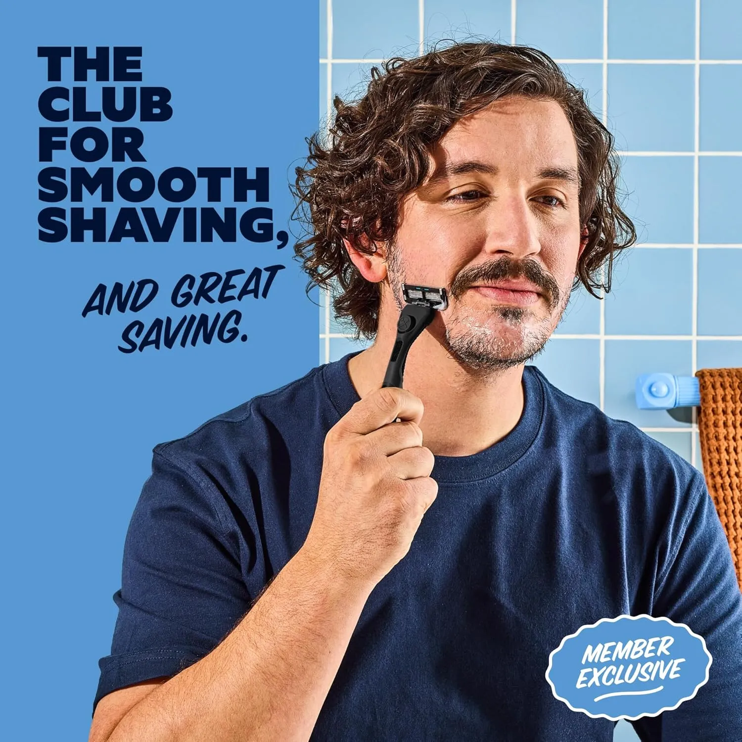 Dollar Shave Club | The Member Exclusive Shave Set | 4 Extra Close Refill Cartridges, 1 Handle (Black), 1 Shave Butter 3 ounce, 1 Razor Cover