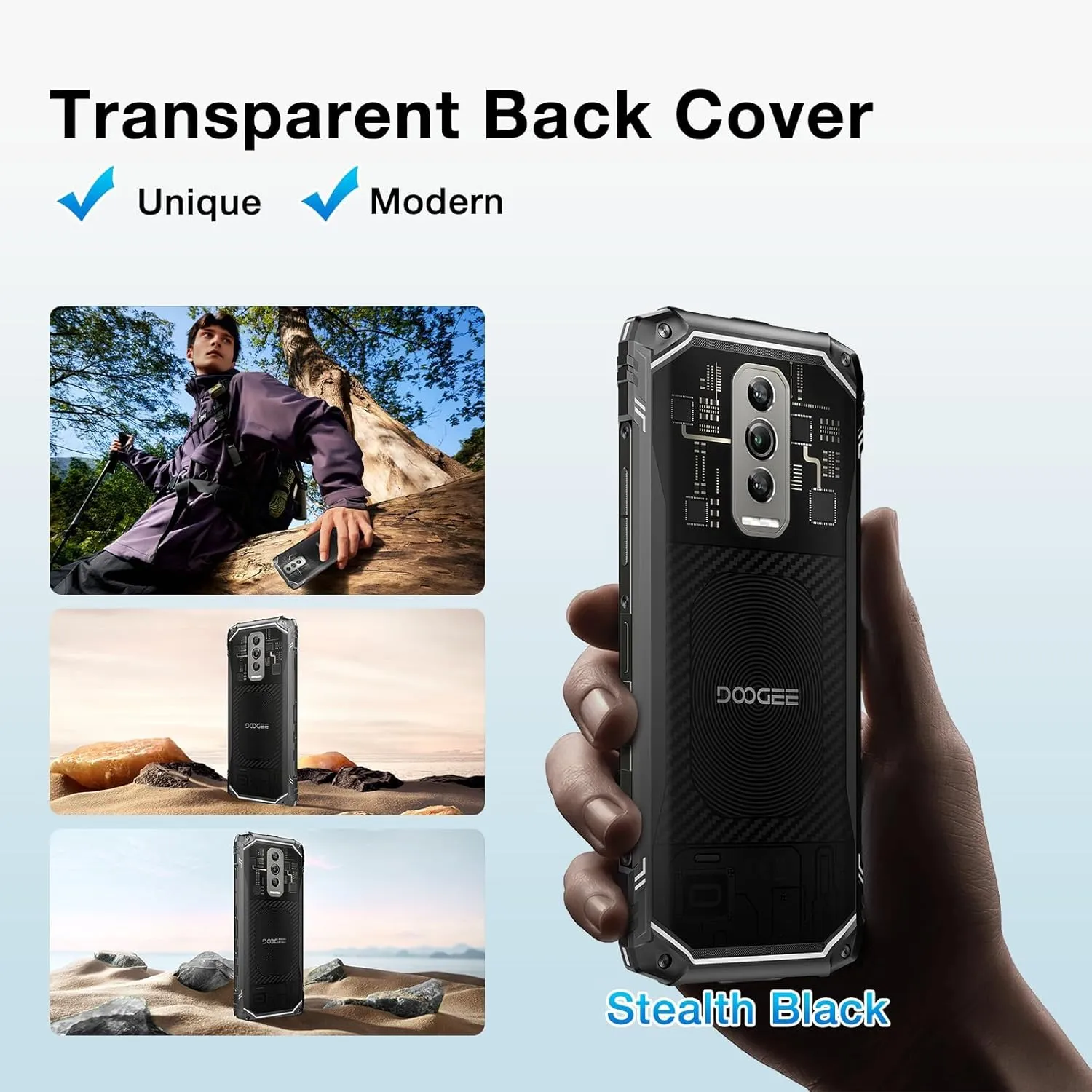 DOOGEE Blade 10 Ultra (2025) Rugged Smartphone, 20GB RAM 256GB ROM Rugged Phone Unlocked Android 14,6.56''90Hz Display,50MP Camera, IP68/IP69K Waterproof Phones, Face ID/NFC/GPS/OTG