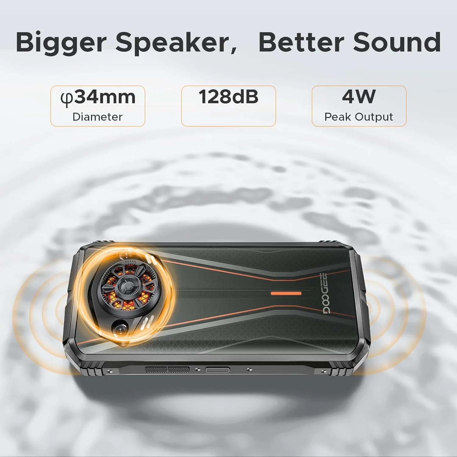 DOOGEE S Punk Pro(2025) Rugged Phone,20GB 512GB Android 14 Rugged Cell Phone with 128dB Loudest Speaker,6.6 FHD  IPS 90Hz,10800mAh Rugged Smartphone,50MP AI Camera,Waterproof Phone,Face Unlock/NFC