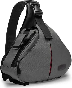 DSLR Camera Bags Professional Shoulder Bag with Rain Cover for SLR Lens Tripod for Men Outdoor Travel (Color : Coffee, Size : 1) (Gray 1)