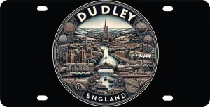 Dudley England Souvenir Car and Home Decoration Metal Plaque - Wall Decoration