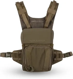 Eberlestock Recon Modular Bino Pack - Advanced Binocular Harness System with Customizable Attachments - Dry Earth - Small