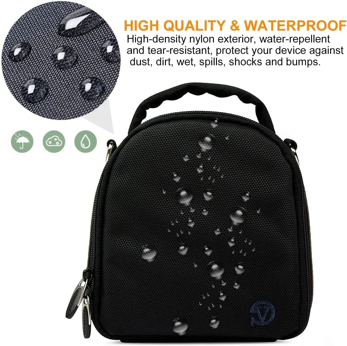 eBigValue DSLR SLR Camera Shoulder Bag Case Compatible With Alpha a6000 a6300 a6500 NEX5 NEX5N NEX6 NEX-6L/B NEX7 DSCH300/B RX10 IV