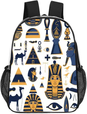 Egyptian Camels Pyramids Clear Shoulders Bag Unisex Backpack for Camping Hiking Travel