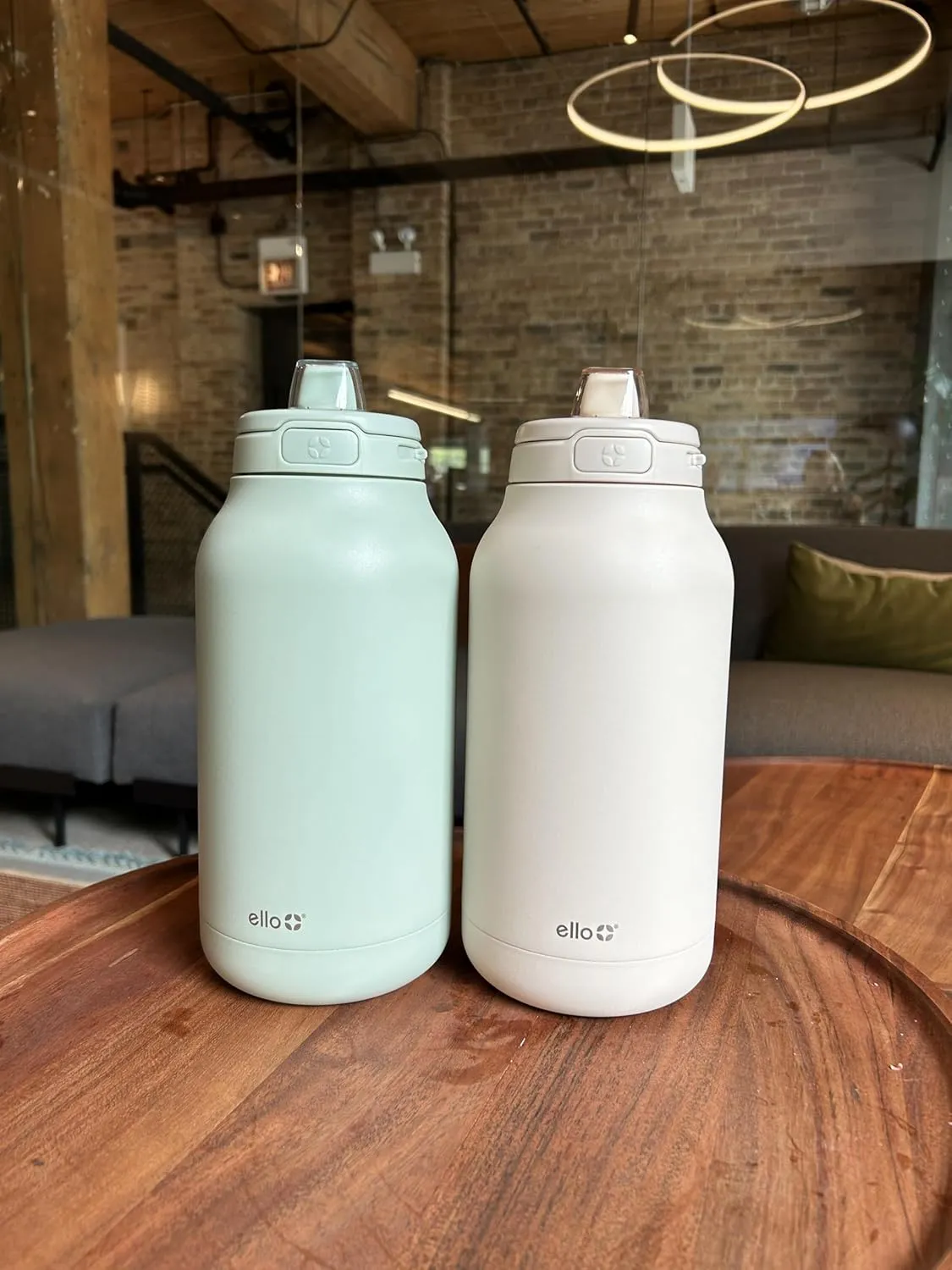 Ello Hydra 64oz Half Gallon Vacuum Insulated Stainless Steel Jug with Locking, Leak-Proof Lid and Soft Silicone Straw, Metal Reusable Water Bottle, Keeps Cold All Day