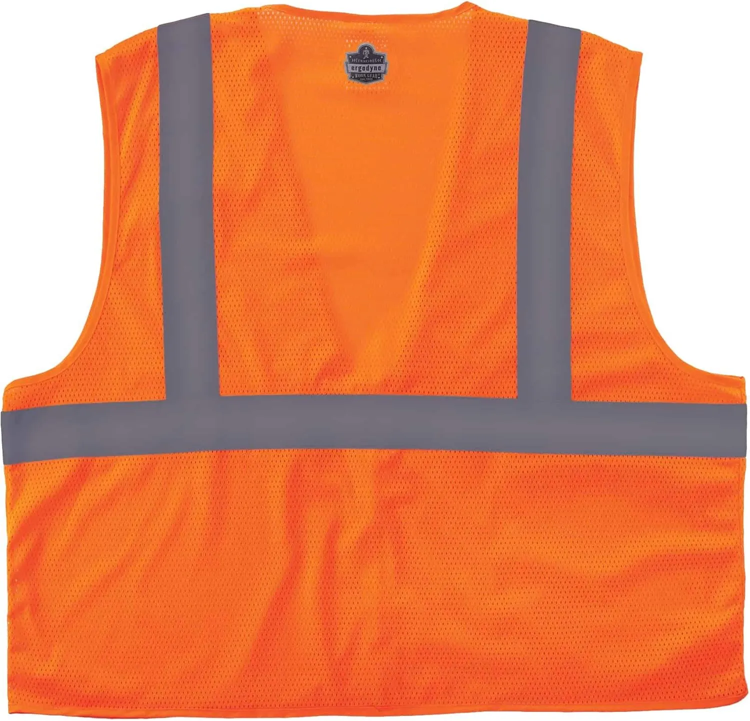 Ergodyne GloWear 8210Z ANSI Economy High Visibility Lime Reflective Safety Vest, Zipper Closure, 3-Pack