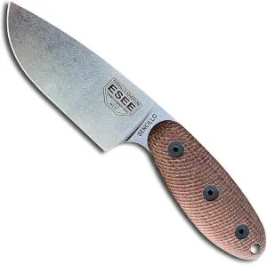 ESEE Sencillo Fixed Blade Survival Knife w/Brown Micarta Handle, and Kydex Sheath (MagnaCut)