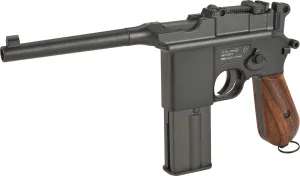 Evike Airguns - KWC M712 Broomhandle Full-Auto CO2 Gas 4.5mm / .177 Air Pistol