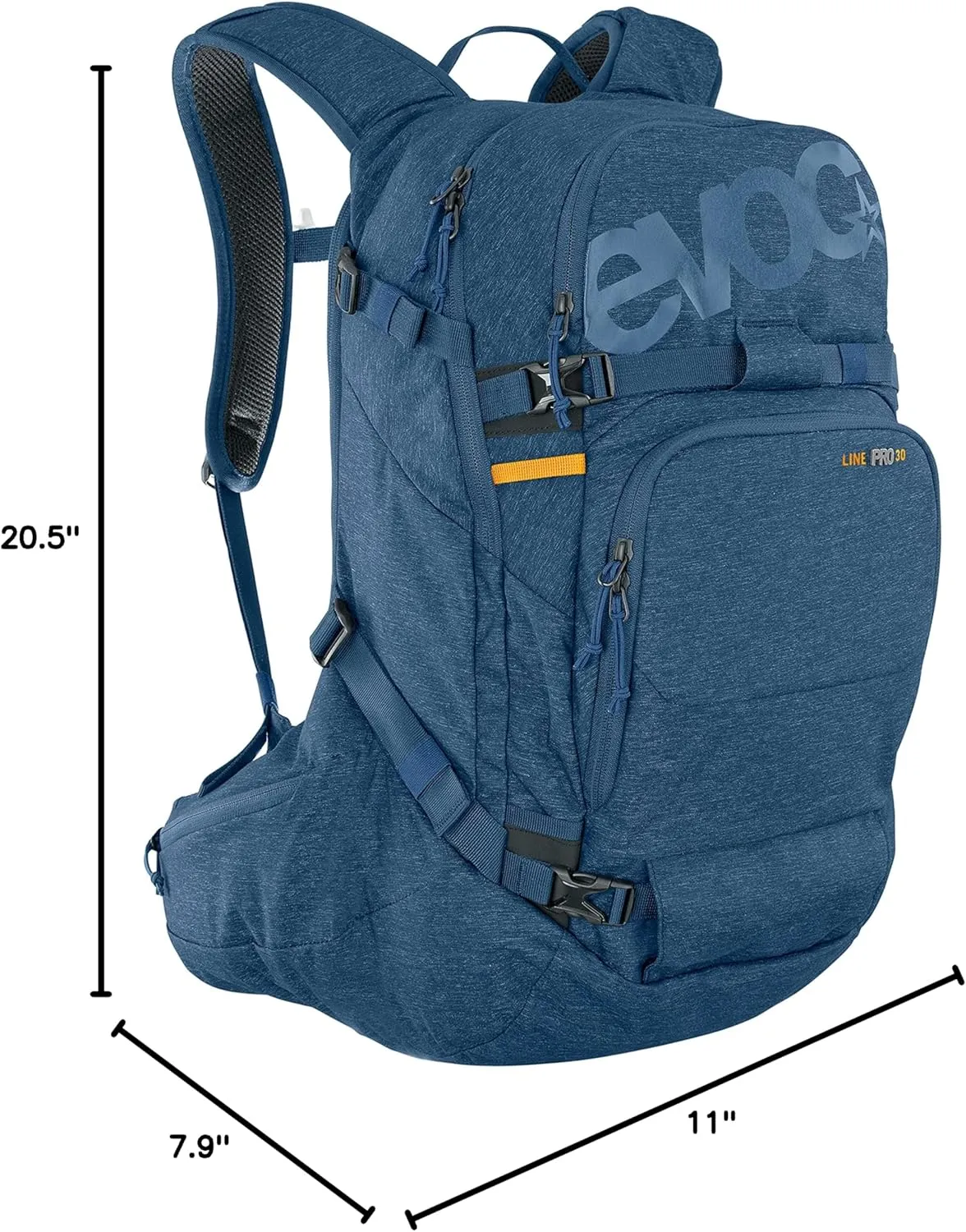 EVOC, Line Pro 30, Snow Backpack, 30L, Denim, LXL