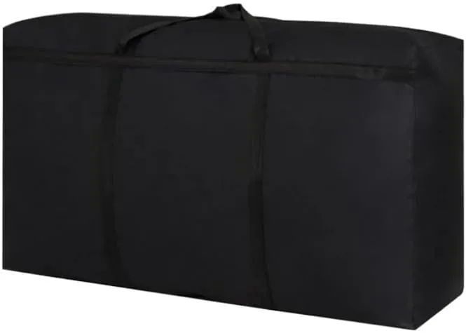 Extra Large Waterproof Moving Luggage Bags Laundry Shopping Bag foldable luggage travel bag Large Capacity Quilt Organizer(L BLACK)