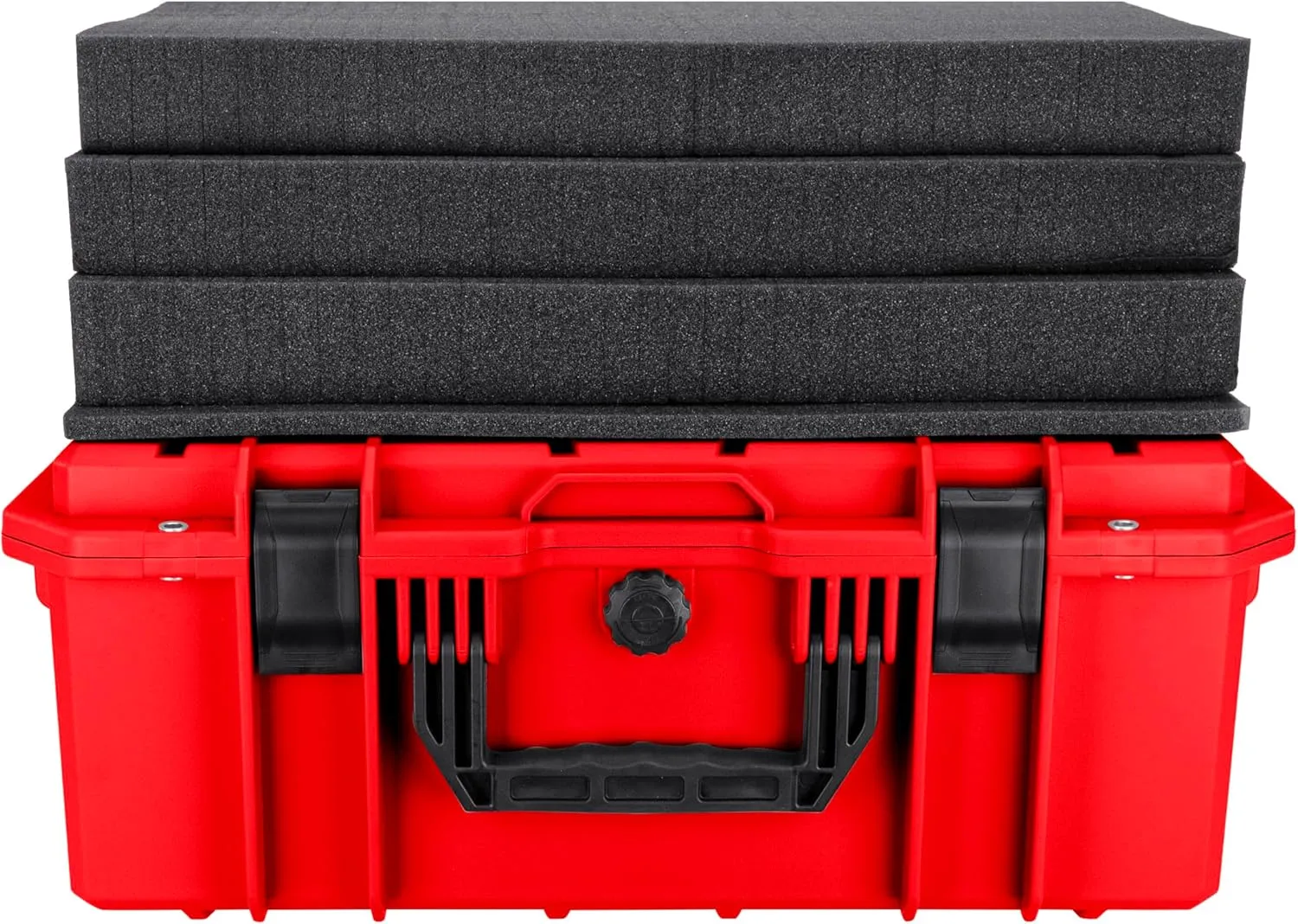 Eylar 21.6" Intact Series Carry-On Hard Camera Case, Lightweight and Durable Stacker Design with Foam (Red)