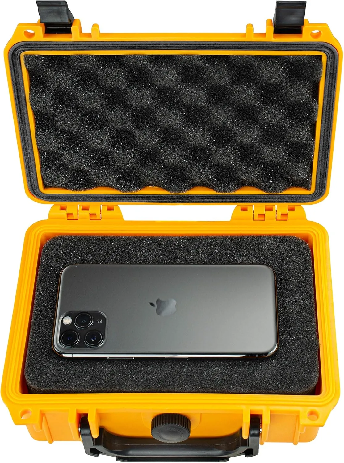 Eylar Protective Gear and Camera Hard Case Water & Shock Proof w/Foam TSA Approved 8.12 inch 6.56 inch 3.56 inch (Yellow)