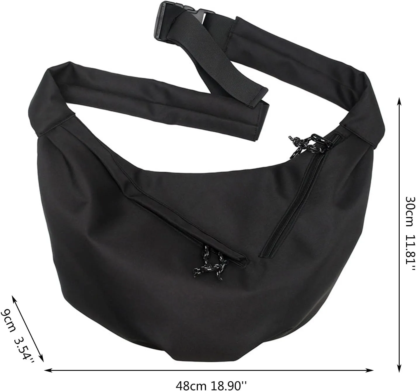 Fanny Pack Nylon Everywhere Belt Bag for Women Locomotive Cool Dumpling Shoulder Bag Casual Men And Women Single