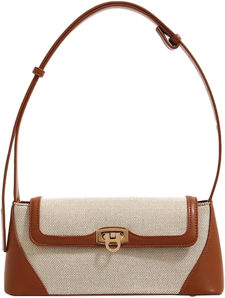 Fashion Shoulder Crossbody Bag for Women Y2k Tote Purses Small Handbag Retro Armpit Bag Top Handle Satchel