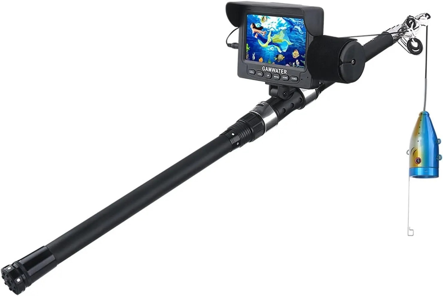 Fishing Camera, 4.3" Inch 1000tvl Underwater Fishing Video Camera Kit 12 PCS LED White Lights Video Fish Finder Lake Under Water Fish Camera