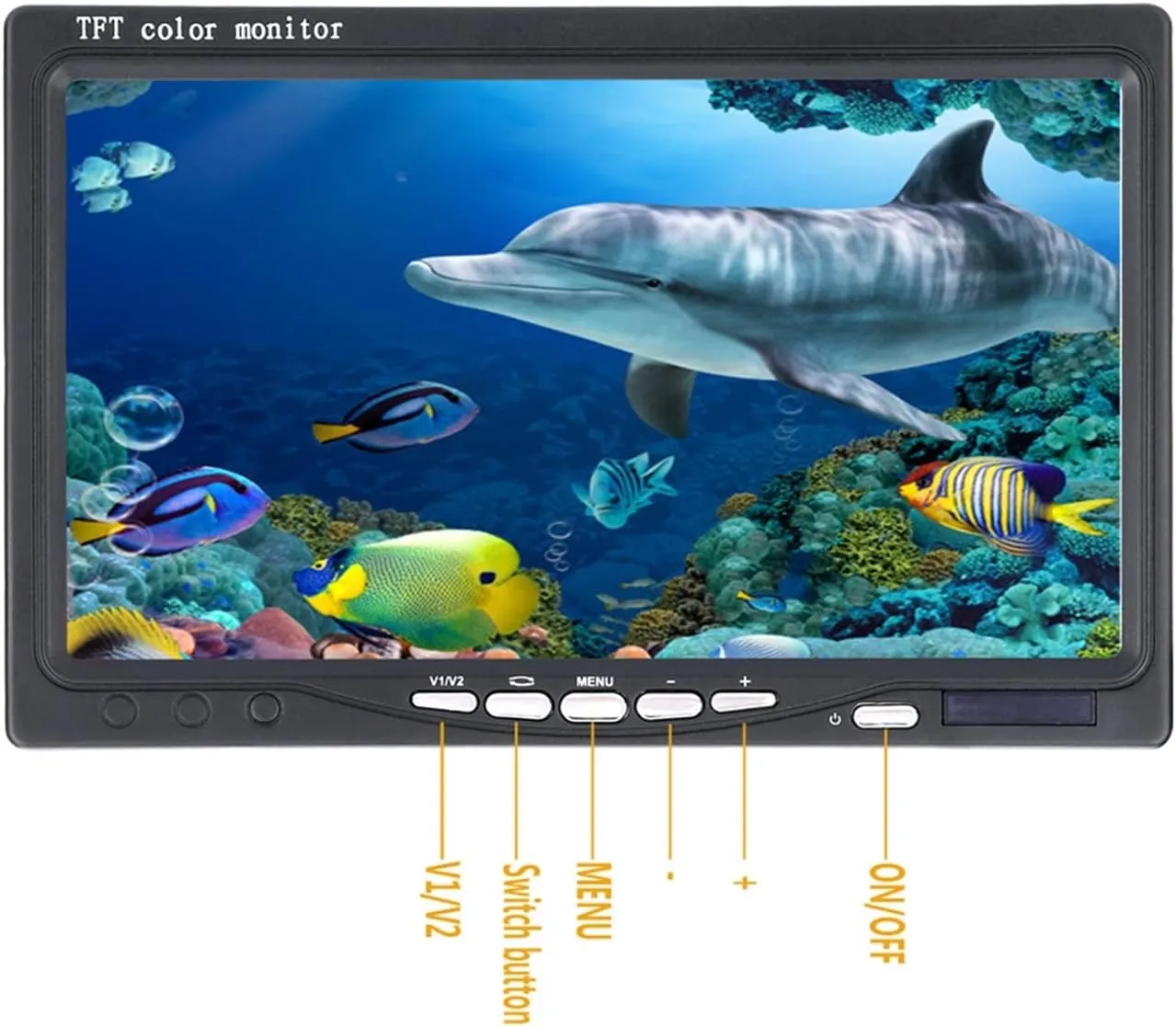 Fishing Camera, 7 Inch 1000tvl Underwater Fishing Video Camera Kit 12 PCS LED Infrared Lamp Lights Video Fish Finder Lake Underwater Fish Cam(F007M-20M-IR)