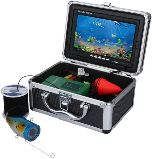 Fishing Camera, 7 Inch 1000tvl Underwater Fishing Video Camera Kit 12 PCS LED Infrared Lamp Lights Video Fish Finder Lake Underwater Fish Cam(F007M-20M-IR)