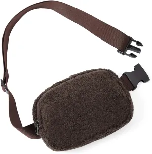 Fleece Fanny Pack for Women Men Everywhere Belt Bag with Adjustable Strap Fashion Waist Packs by Amxnx