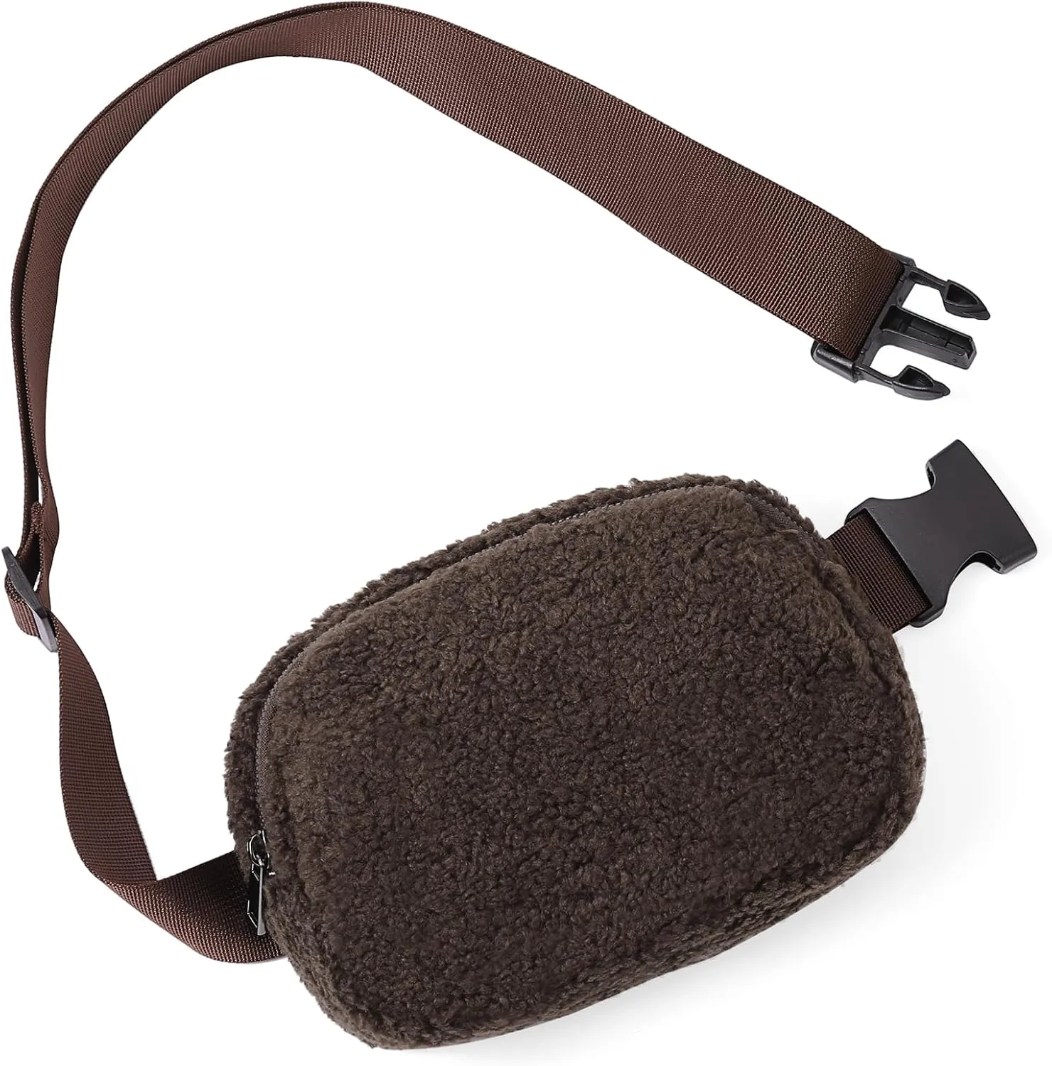 Fleece Fanny Pack for Women Men Everywhere Belt Bag with Adjustable Strap Fashion Waist Packs by Amxnx