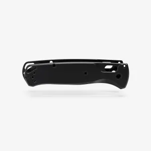 Flytanium Classic Titanium Knife Scales Compatible with Benchmade Bugout Knife, EDC Knife Upgrade Handle Scales (Titanium Black)