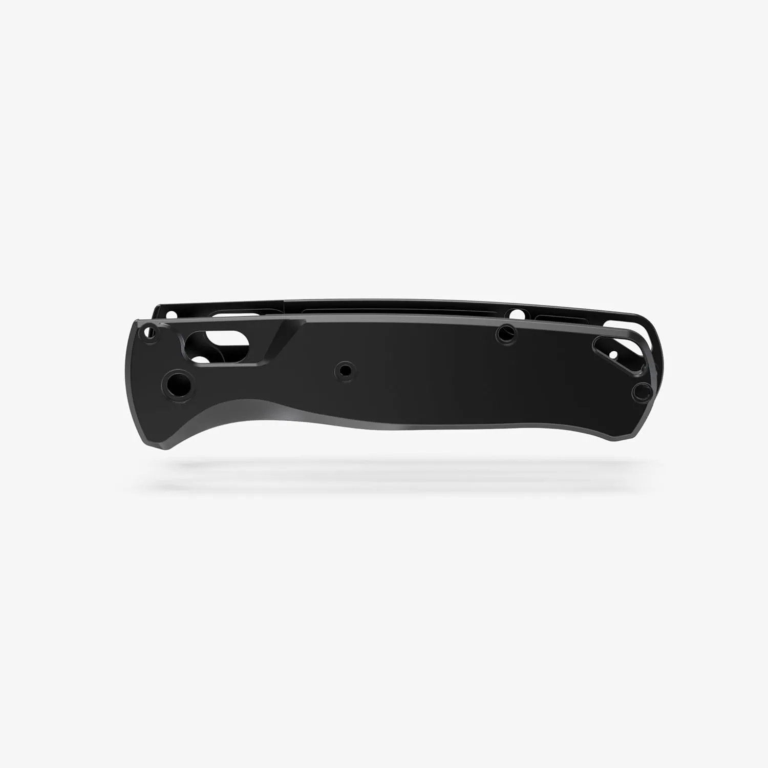 Flytanium Classic Titanium Knife Scales Compatible with Benchmade Bugout Knife, EDC Knife Upgrade Handle Scales (Titanium Black)