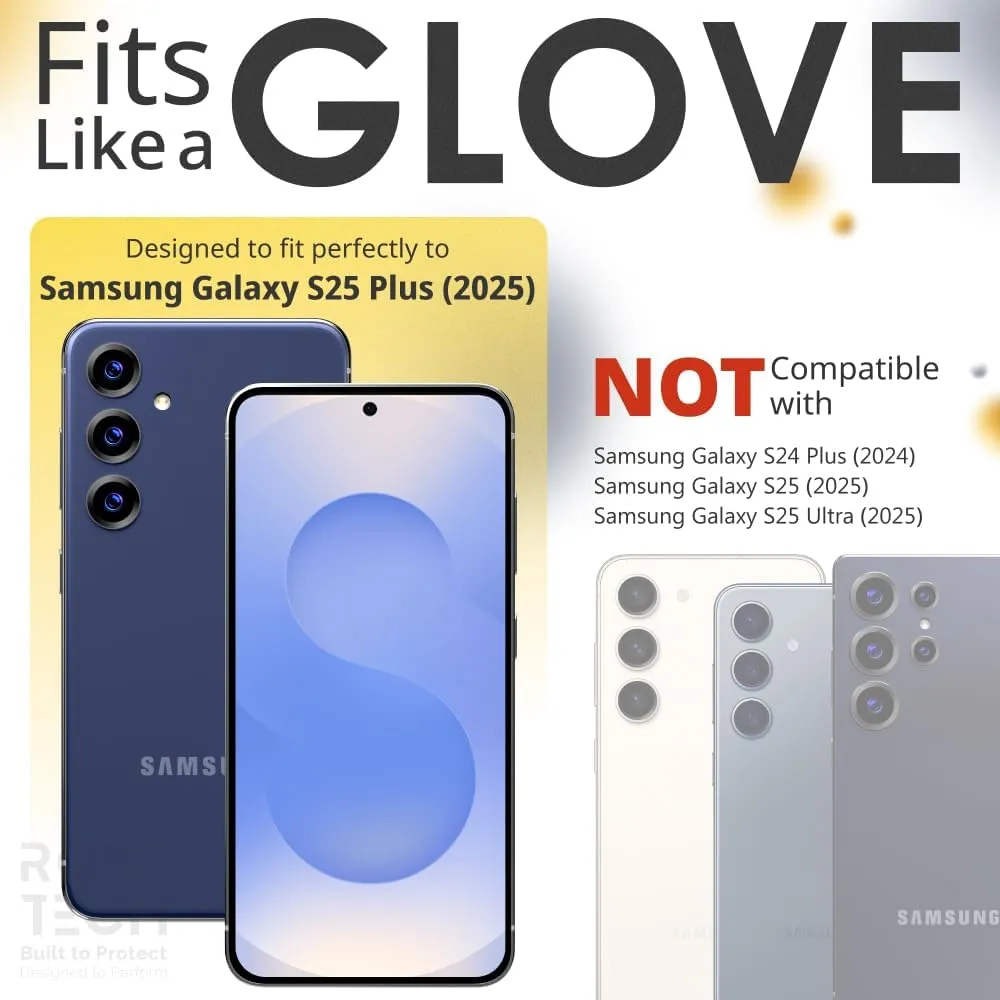for Samsung Galaxy S25  Case with Belt Clip Holster & Kickstand, Screenless Protective Dual-Layer Shockproof Phone Case for Galaxy S25 Plus - Black & Blue