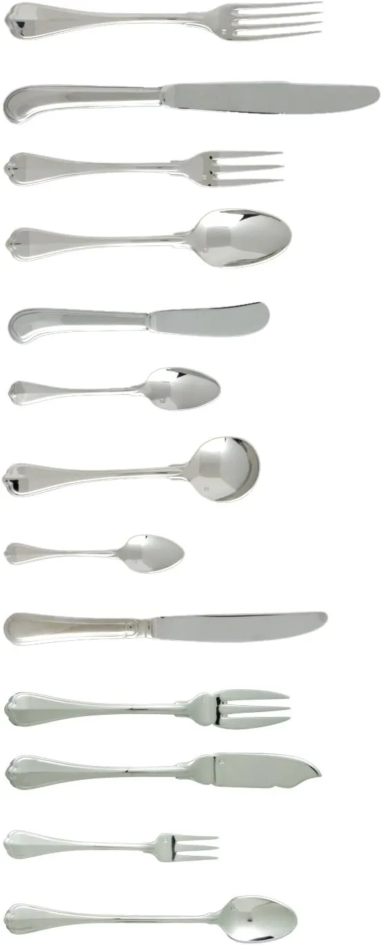 Fortessa San Marco 18/10 Stainless Steel Flatware Solid Handle Dessert Knife, Set of 12