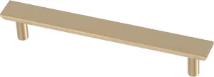 Franklin Brass Simple Chamfered (5-Pack) Cabinet Handles 5-1/16' Hole Center Champagne Bronze Kitchen Drawer, Gold Pulls, Dresser, Furniture Hardware P40846K-CZ-B