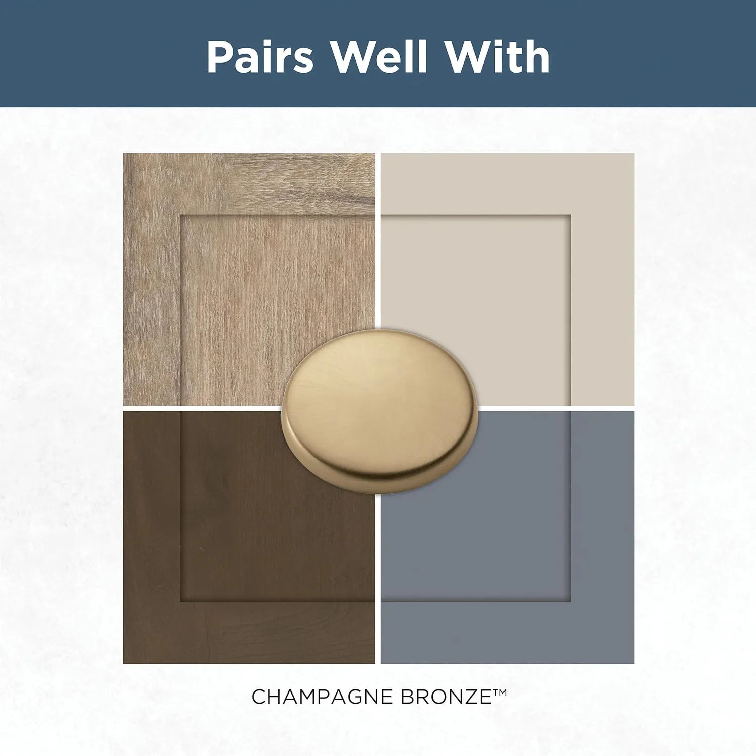Franklin Brass Simple Chamfered (5-Pack) Cabinet Handles 5-1/16' Hole Center Champagne Bronze Kitchen Drawer, Gold Pulls, Dresser, Furniture Hardware P40846K-CZ-B