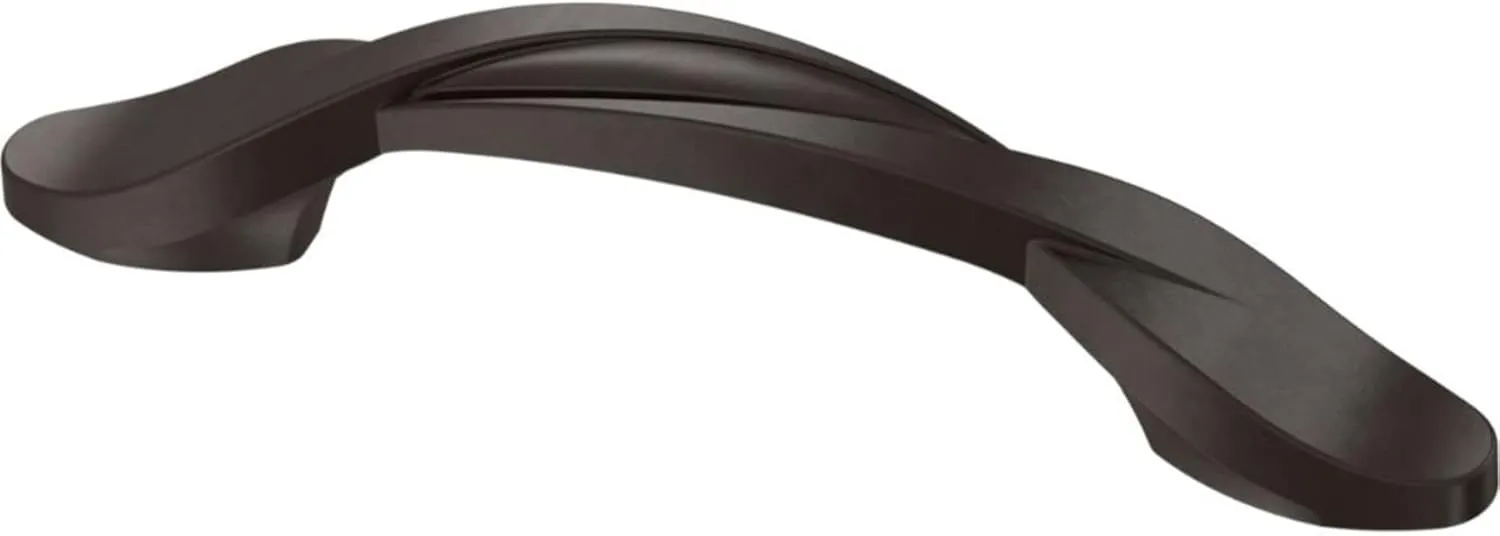 Franklin Brass Twisted Arch (25-Pack) Cabinet Handles 3' Hole Center Deep Bronze Kitchen Drawer Pulls Dresser, Furniture Hardware P35518K-OB3-B1