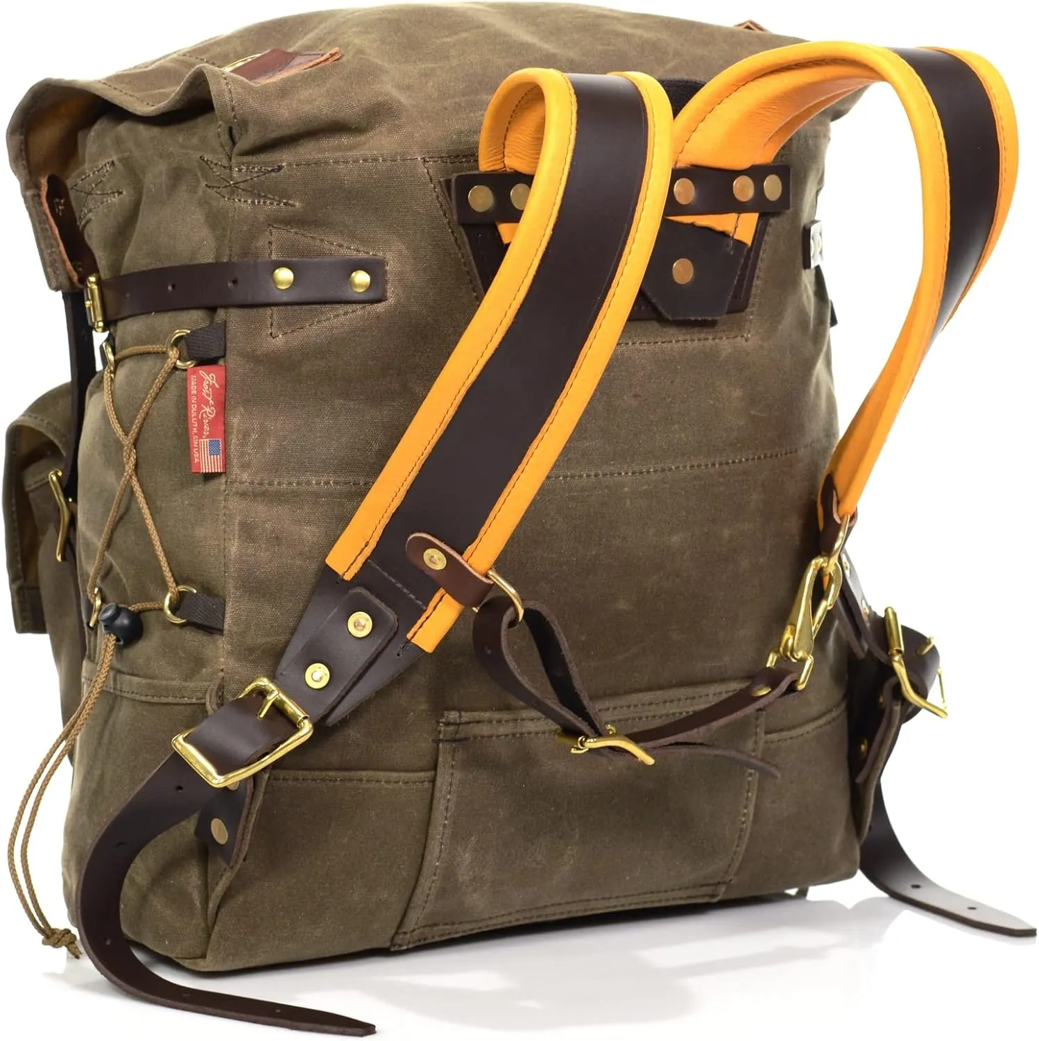 Frost River Isle Royale Mini Bushcraft Backpack - Durable Waxed Canvas Outdoor Hiking Pack, 18 Liter, Field Tan