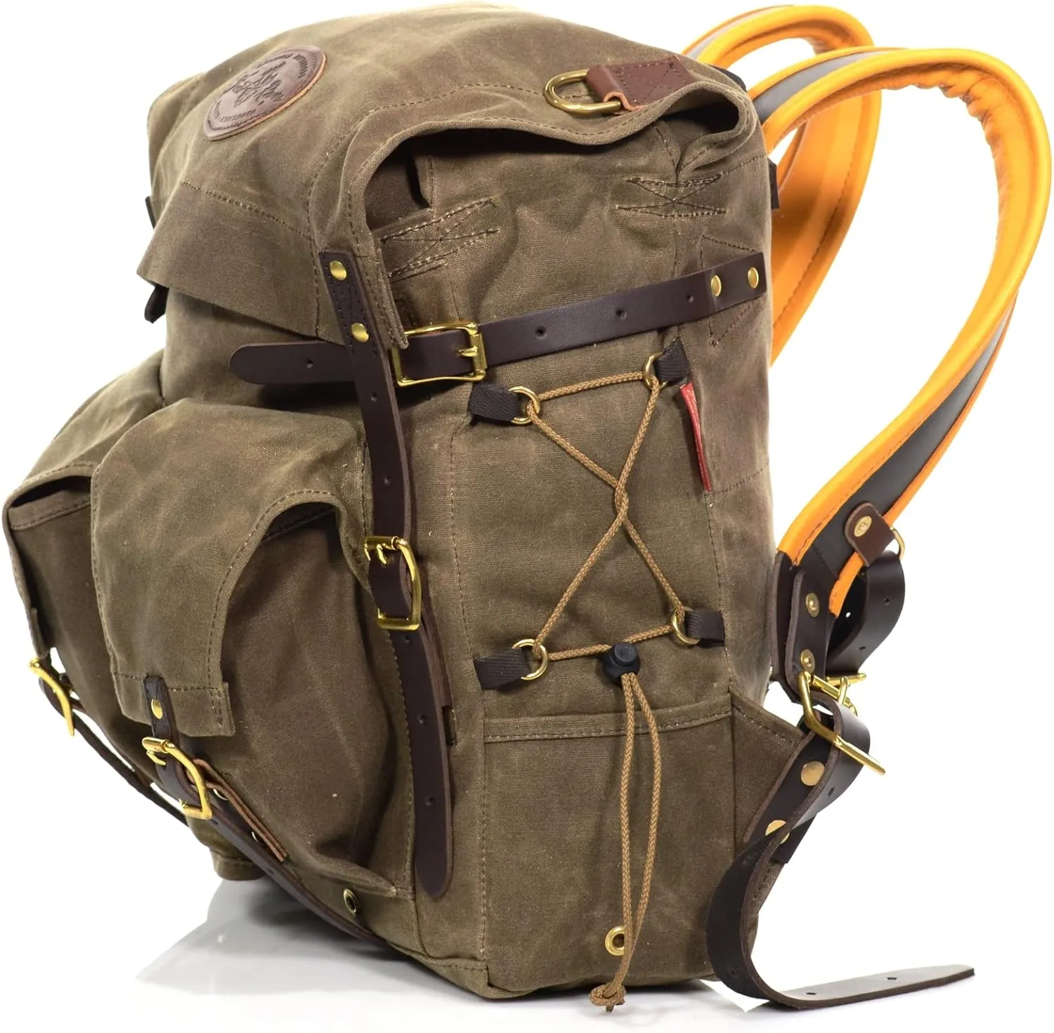 Frost River Isle Royale Mini Bushcraft Backpack - Durable Waxed Canvas Outdoor Hiking Pack, 18 Liter, Field Tan
