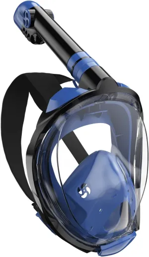 Full Face Snorkel Mask, Snorkeling Mask with Detachable Camera Mount,Panoramic 180° View Upgraded Dive Mask with Safety Breathing System,Dry Top Set Anti-Fog Anti-Leak for Adults and Kids