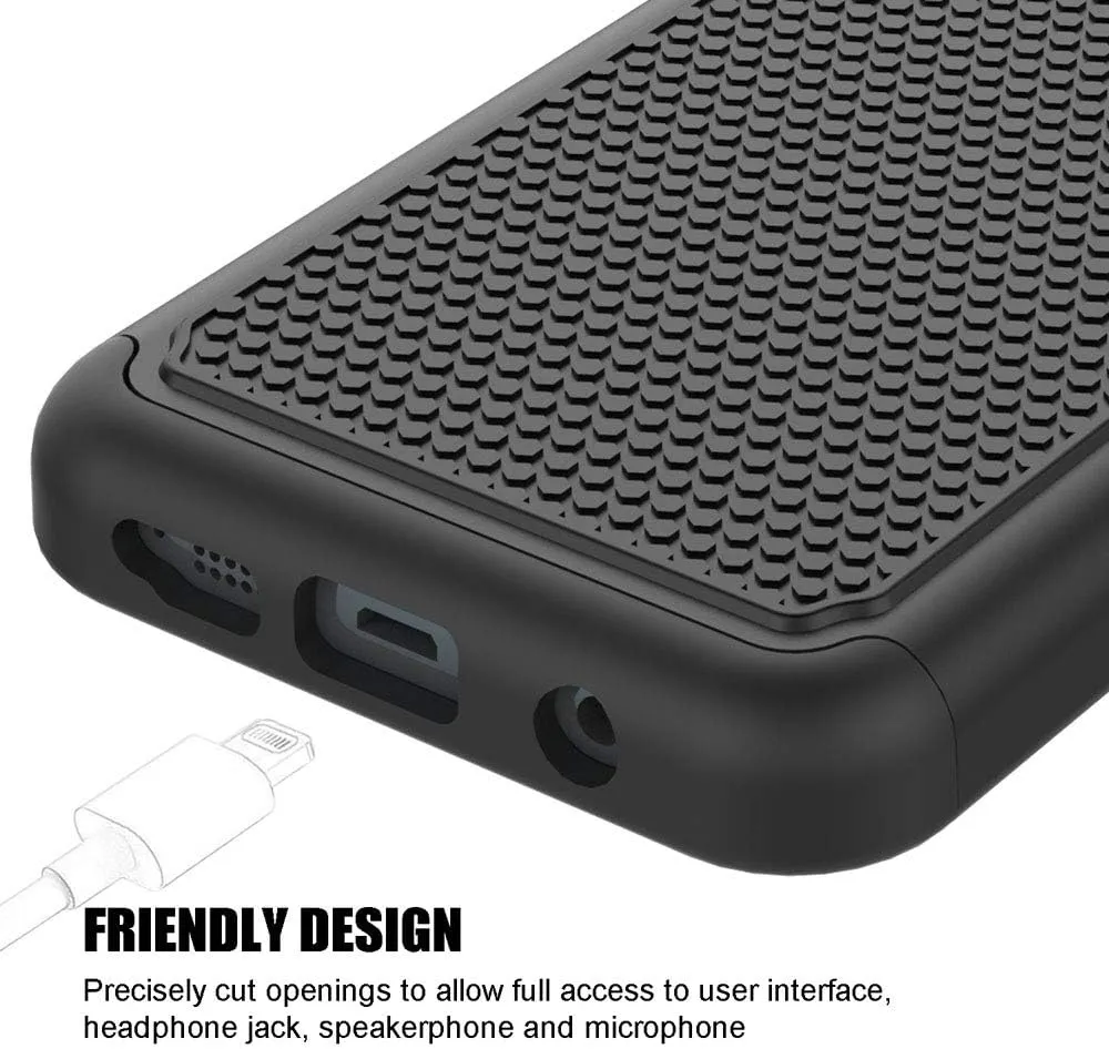 Galaxy S7 Case, SYONER [Shockproof] Defender Protective Phone Case Cover for Samsung Galaxy S7 (5.1", 2016) [Black]