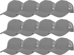 Gelante Mesh Trucker Hat Baseball Cap Structured Front Panel Wholesale LOT 12 Pack